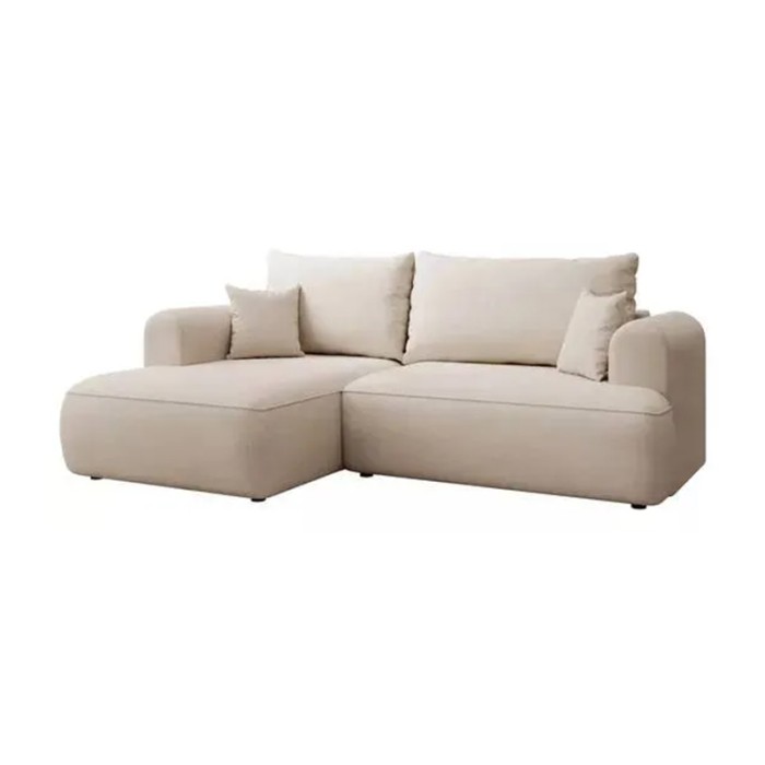 Haluta hoekbank in beige stof met ronde vormen en losse kussens 1.jpg