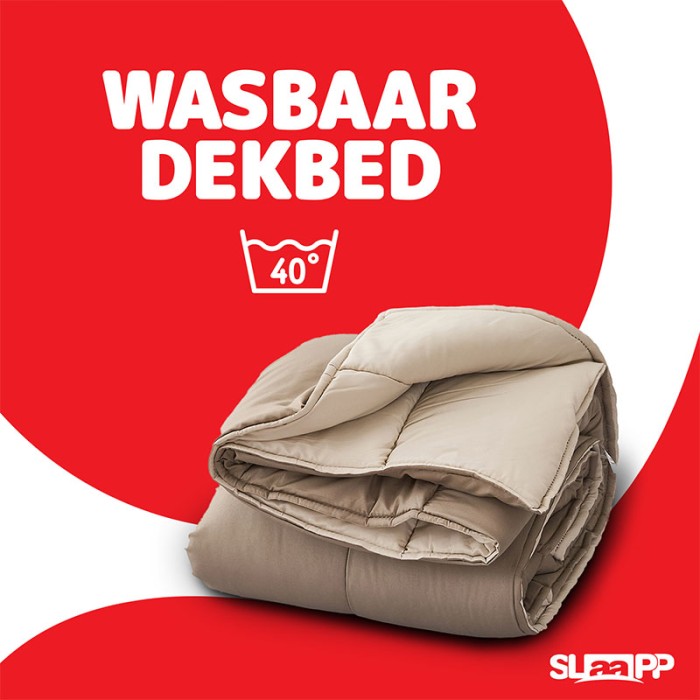 SLAAPP - Wasbaar Dekbed Zonder Overtrek - Beige - Afbeelding 2