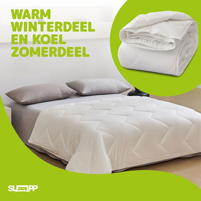 SLAAPP - 4 Seizoenen Dekbed - Wit - Afbeelding 4