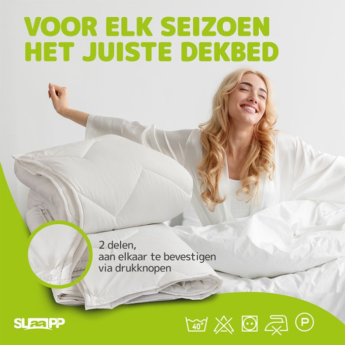SLAAPP - 4 Seizoenen Dekbed - Wit - Afbeelding 6