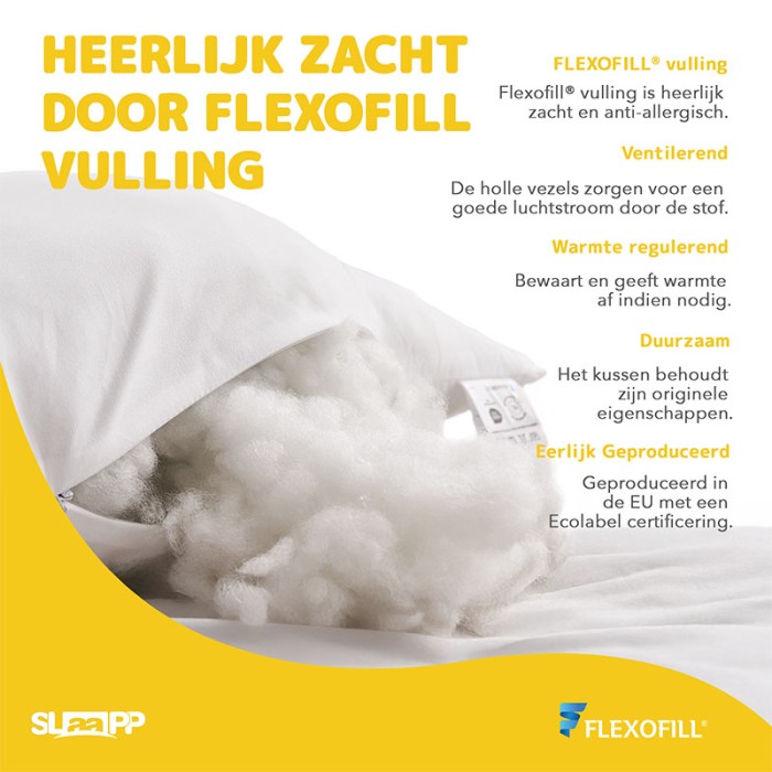 SLAAPP - Hoofdkussen Comfort - 60x70cm - 2-Pack - Afbeelding 2