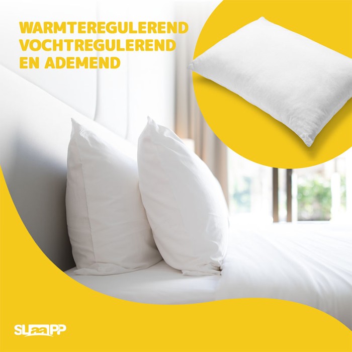 SLAAPP - Hoofdkussen Comfort - 60x70cm - 2-Pack - Afbeelding 3