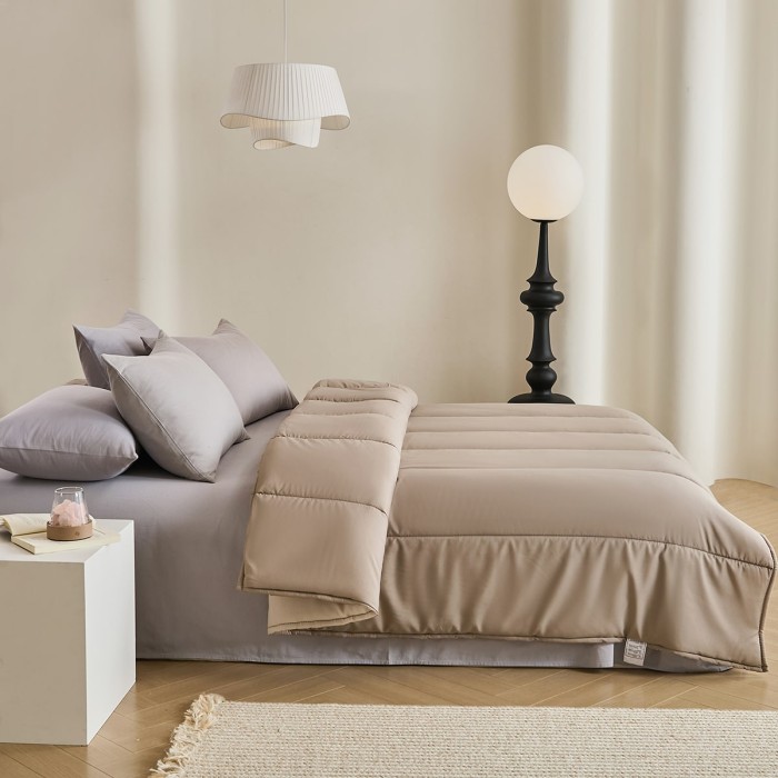 SLAAPP - Wasbaar Dekbed Zonder Overtrek - Beige - Afbeelding 11