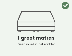 1 groot matras